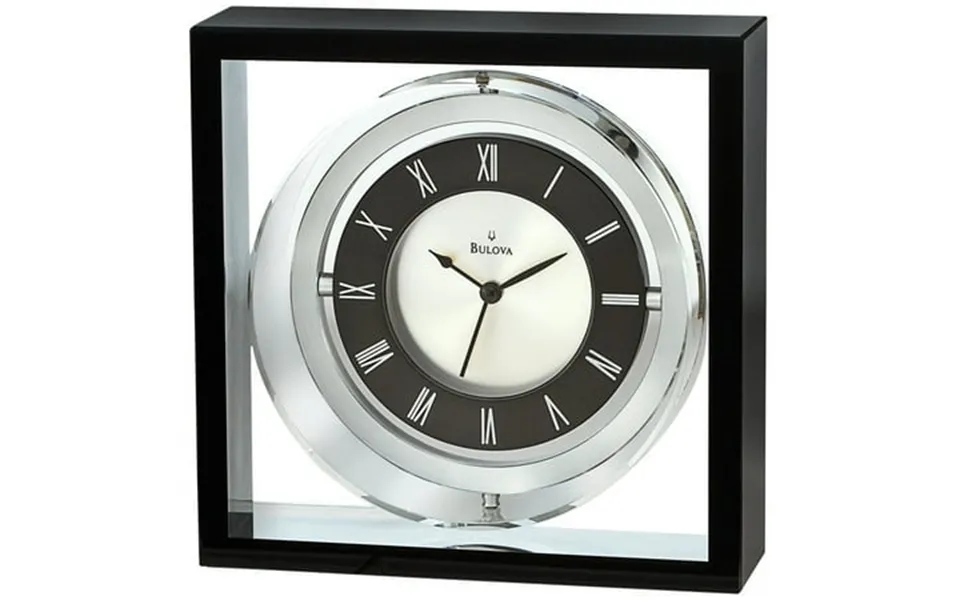 Bulova Executive Orion Tabletop Clock Black - B9860