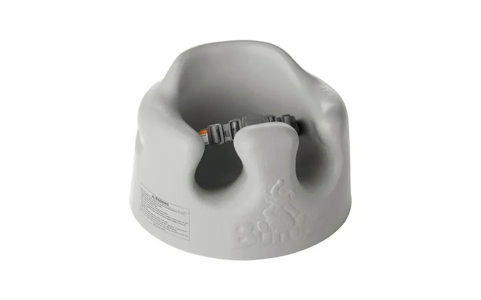 Bumbo Baby Infant Soft Foam Floor Booster Seat With Adjustable Harness Gray
