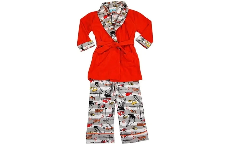 Bunz Kidz Baby Boys Robe And Pajama Set Male Fleece Sleep Sets Orange 12m