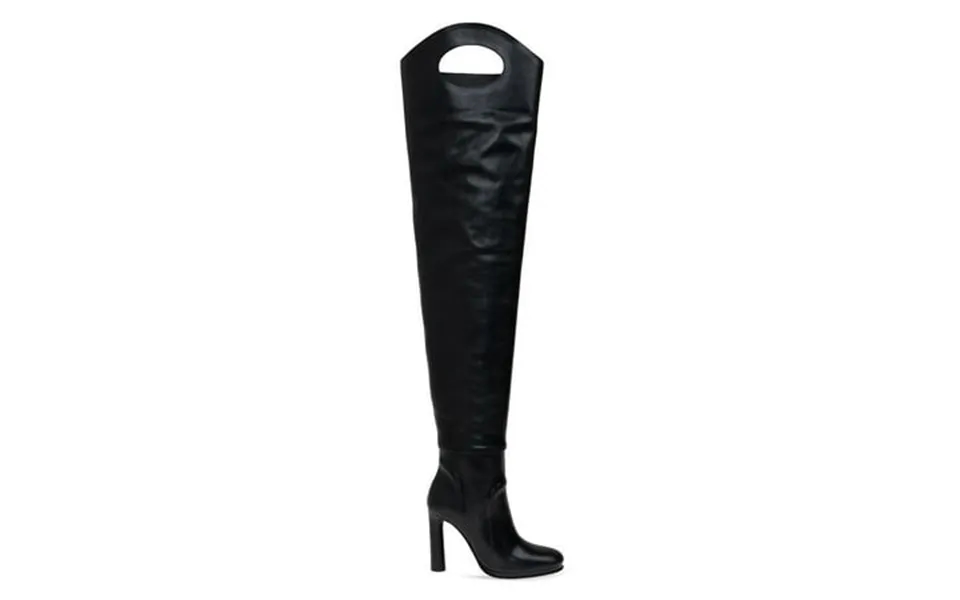 Burberry Ladies Shoreditch Black Porthole Detail Over-the-knee Boots Brand Size 36 Us Size 6