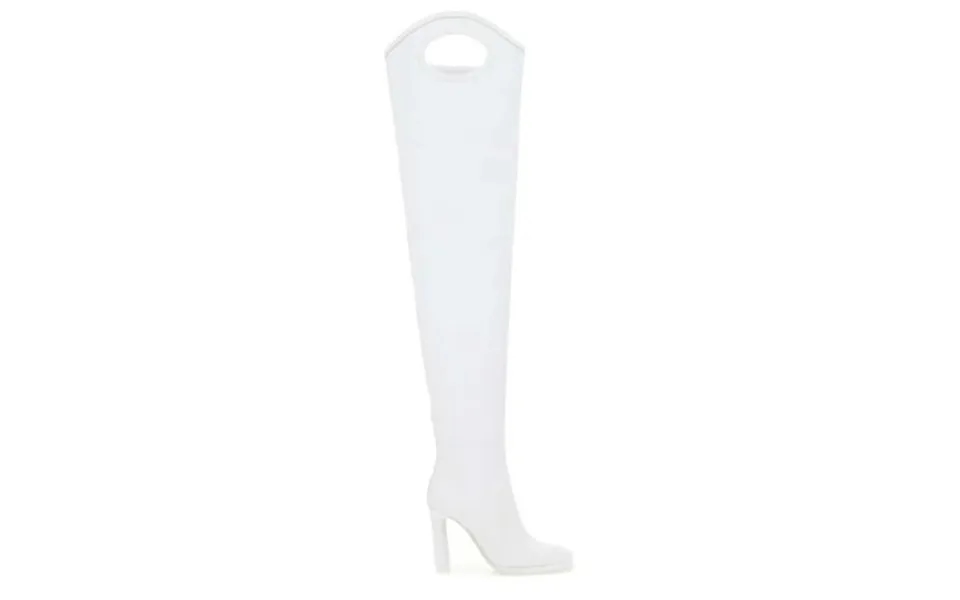Burberry Ladies Shoreditch White Porthole Detail Over-the-knee Boots Brand Size 37 Us Size 7