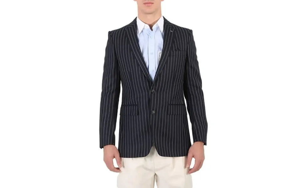 Burberry Men S Dark Navy And White Pinstripe Blazer Brand Size 44 Us Size 34