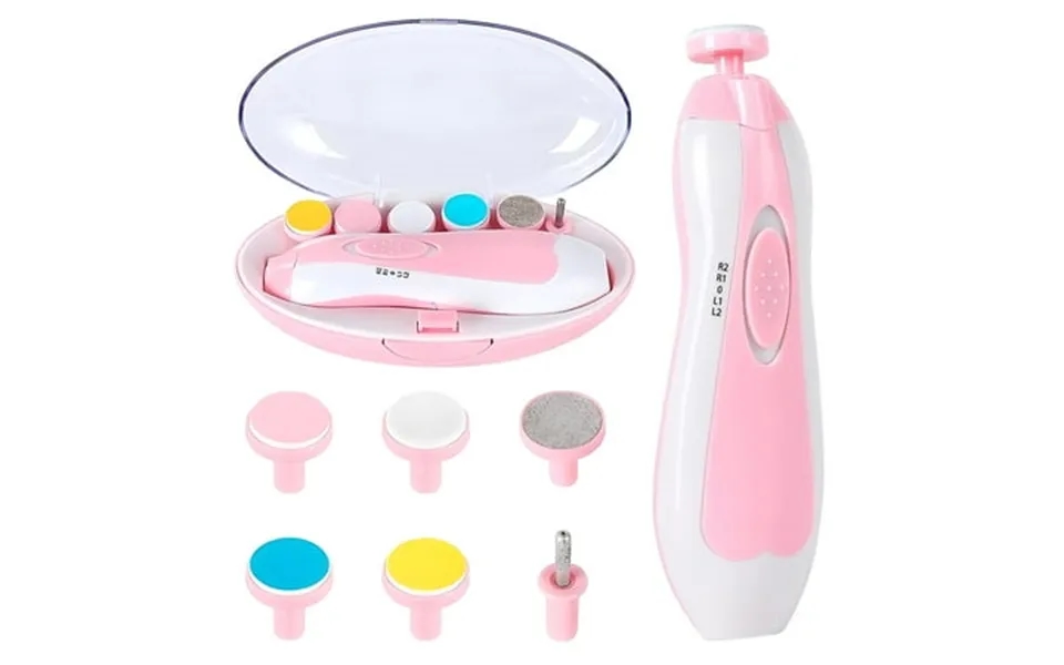 Busatia Electric Nail File Drill For Baby No Sharp Claws Hurt 6 In 1 Safety Cutter Trimmer Clipper For Toes And Fingers