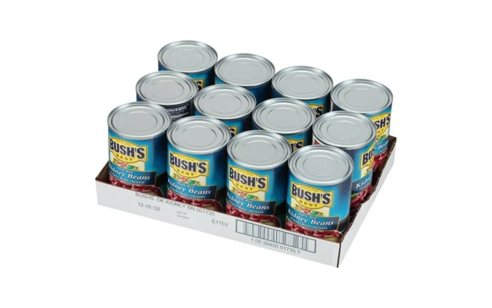 Bush S Best Seasoned Kidney Beans 16 Oz 12 Cans