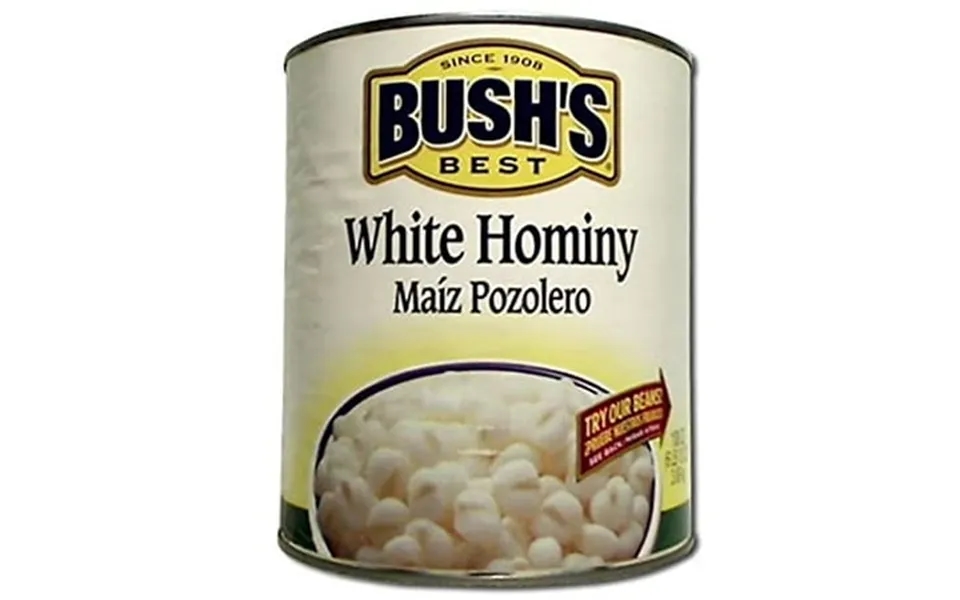 Bushs Best White Hominy 108 Oz. Can