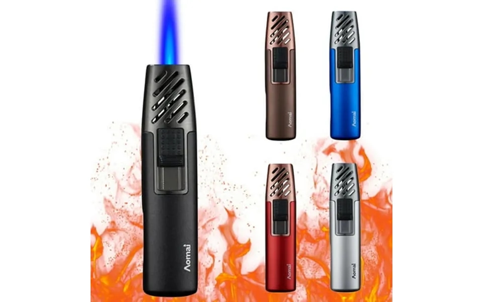 Butane Lighter Cool Windproof Torch Lighter Multipurpose Adjustable Wind Resistant Refillable Gas Lighter Adjustable Fla