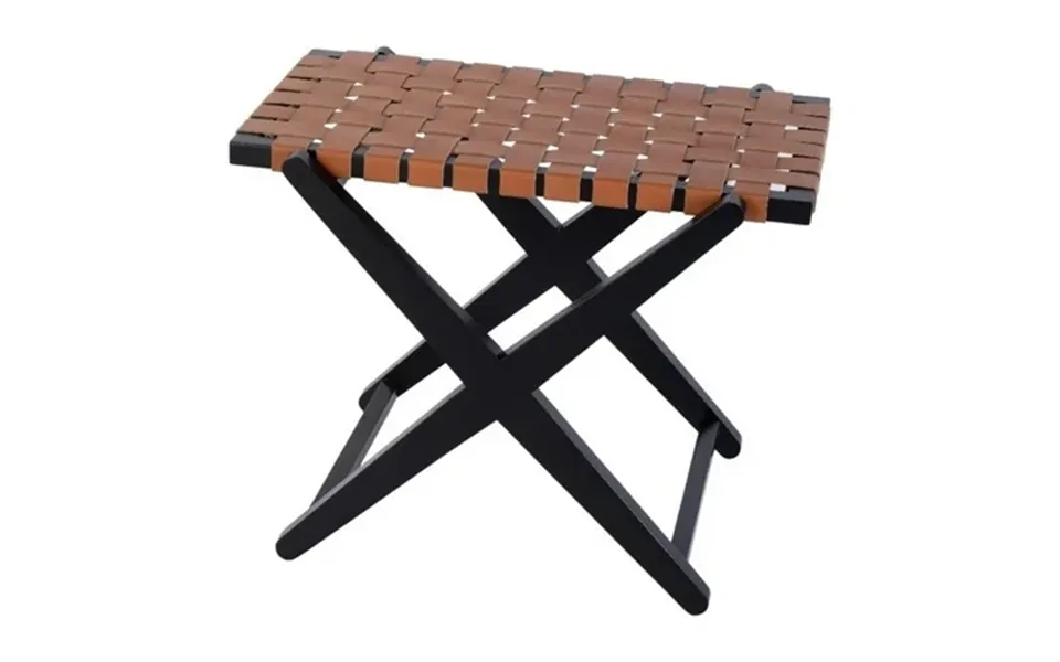 Butler Specialty Company Cipriani 24 W Wood & Leather Luggage Rack-brown