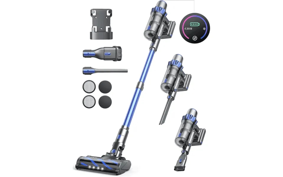 Buture Pro Cordless Vacuum Cleaner With Charging Station 55mins 450w 33kpastick Vacuum Cleaner With Dual Display & Dust