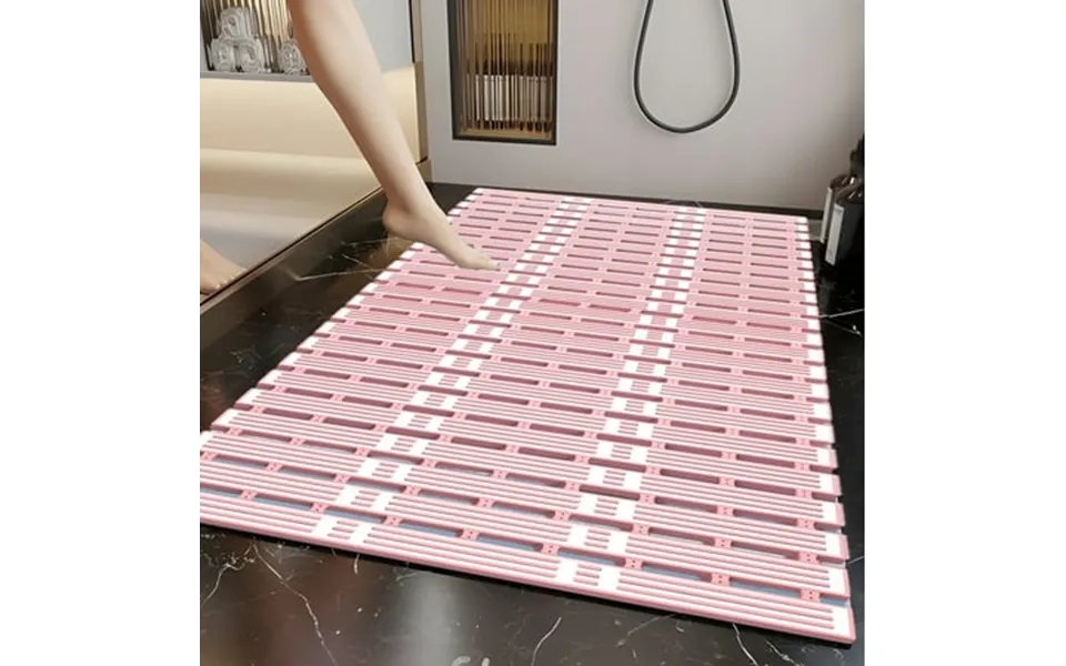 Bvxeep Bath Mats For Bathroom Non-slip Bathroom Mat With Wall-mounted Suction Cups And Easy To Clean -slip Bath Rug For