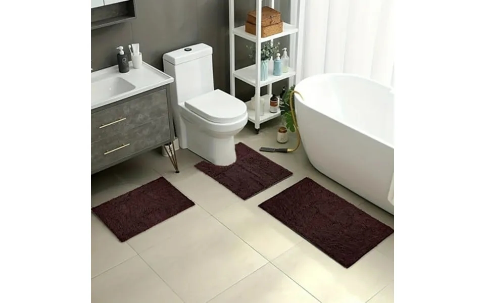 Bvxeep Rugs Bath Rugs Floor Mat Bathroom Non-slip Mat Three Sets Of Water-absorbent Quick-dry Doorway Foot Mat Set