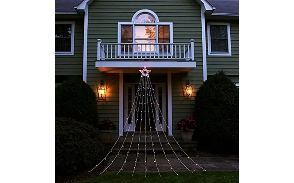 Bw Brands String Light Christmas Tree With Star 144 Assorted