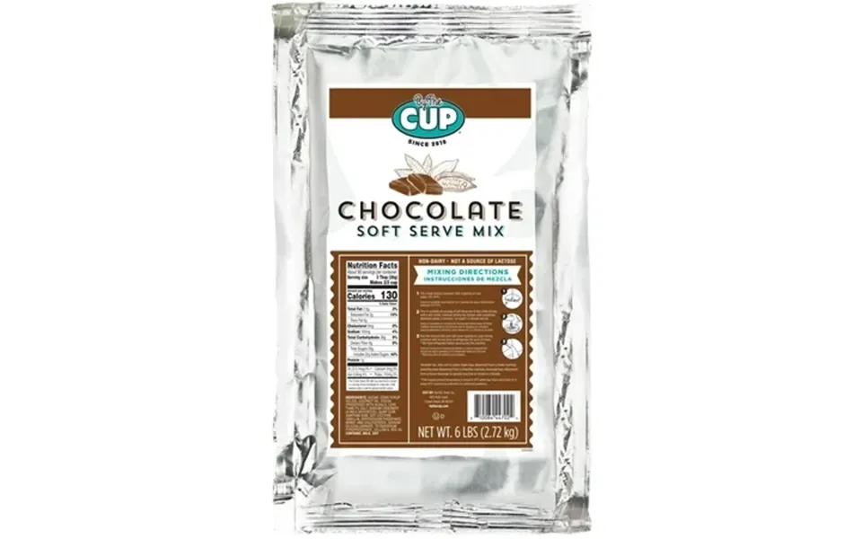 By The Cup Non-dairy Chocolate Soft Serve Mix Gluten Free 6 Lb Bag