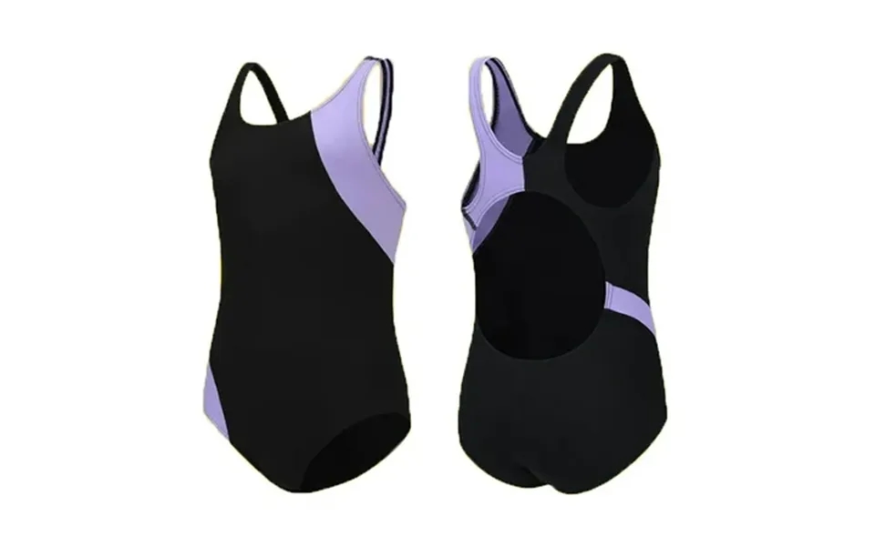 Byhong Girls Athletic Swimsuit Kids Black Swimwear For Swim Team Practice And Competition - Durable And Sporty Girls Swi