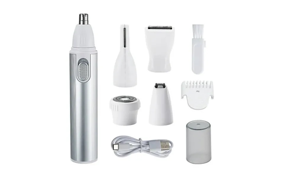 Byseng 5-in-1 Professional Painless Nose And Ear Trimmer For Men And Women Usb Rechargeable 1 Piece