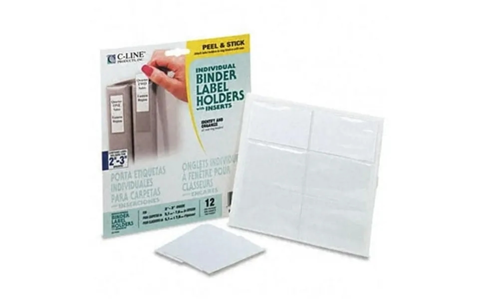 C-line Self-adhesive Ring Binder Labels For 2 To 3 Binders - Clear