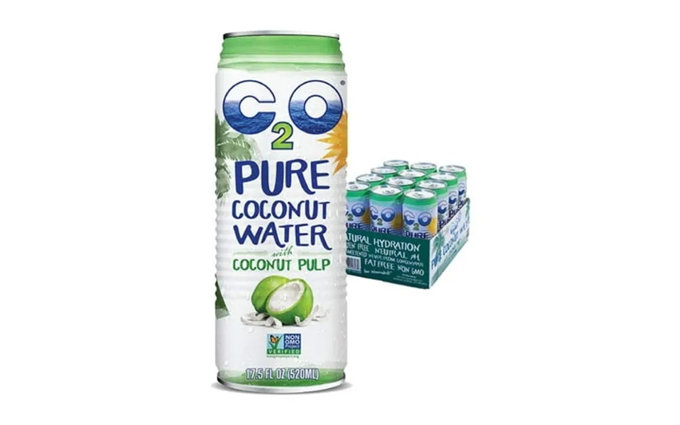 C2o Pure Coconut Water With Pulp 17.5 Ounce -- 12 Per Case.