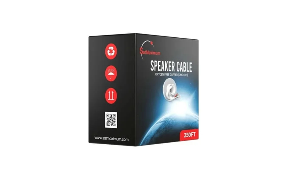 Cables Direct Online 16 4-conductor 250 Ft Speaker Wire Ofc Copper Cl3 Cmr In-wall Rated White Jacket Audio Cable For Ho