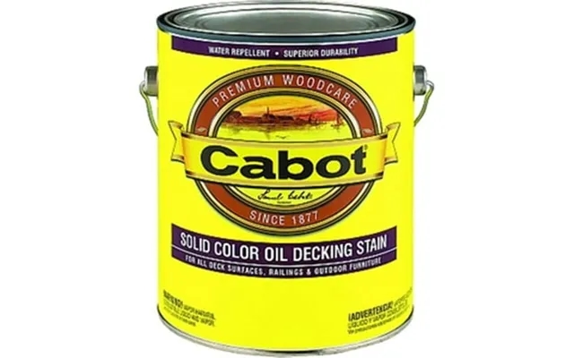 Cabot 11601 1 Gallon- White Base Solid Oil Decking Stain - White Base product image
