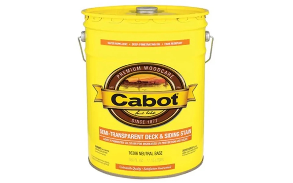 Cabot Samuel 16306-08 Neutral Base Voc Semi-transparent Deck & Siding Stain - 5 Gallon
