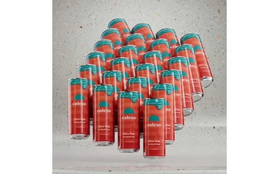 Calexo Citrus Rose Sparkling Non Alcoholic Cocktail 6-4 Packs 12 Oz Cans