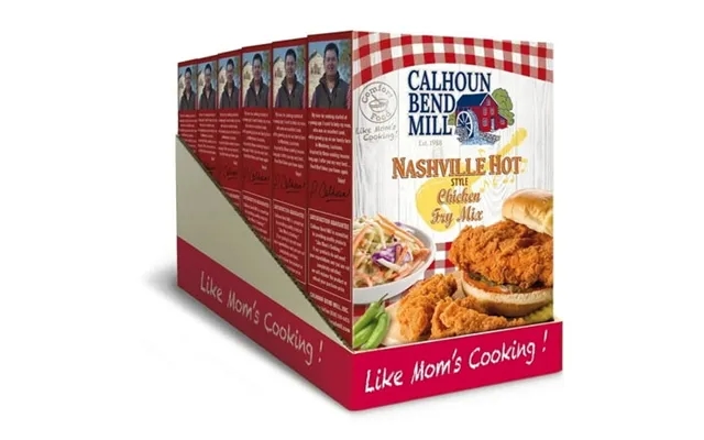 Calhoun Bend Mill Nashville Hot Style Crispy Fry Mix 8oz Southern-style Hot & Crunchy Coating Pack Of 6 product image