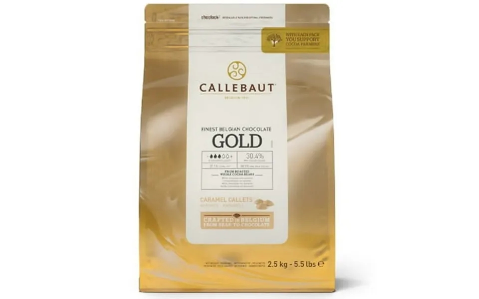 Callebaut Finest Belgian Gold Chocolate Callets With 30.4% Cacao And 28