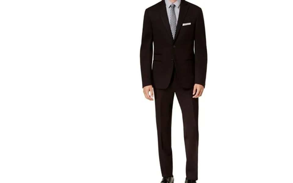 Calvin Klein Mens Knit Formal Tuxedo Black Big & Tall 42 Long 35w X Unfinishedl