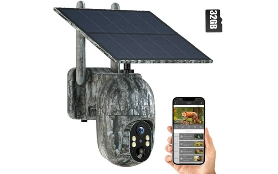Campark 4g Lte Cellular Solar Trail Camera With Sim & Sd Card No Wifi Hunting Game Camera 360 Ptz View 1080p Color Night