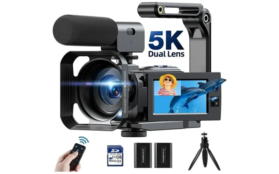 Campark Ac09 5k 25fps Video Camera 56mp Photo Dual Lens 3 Touch Screen Digital Camcorder For Vlogging Youtube