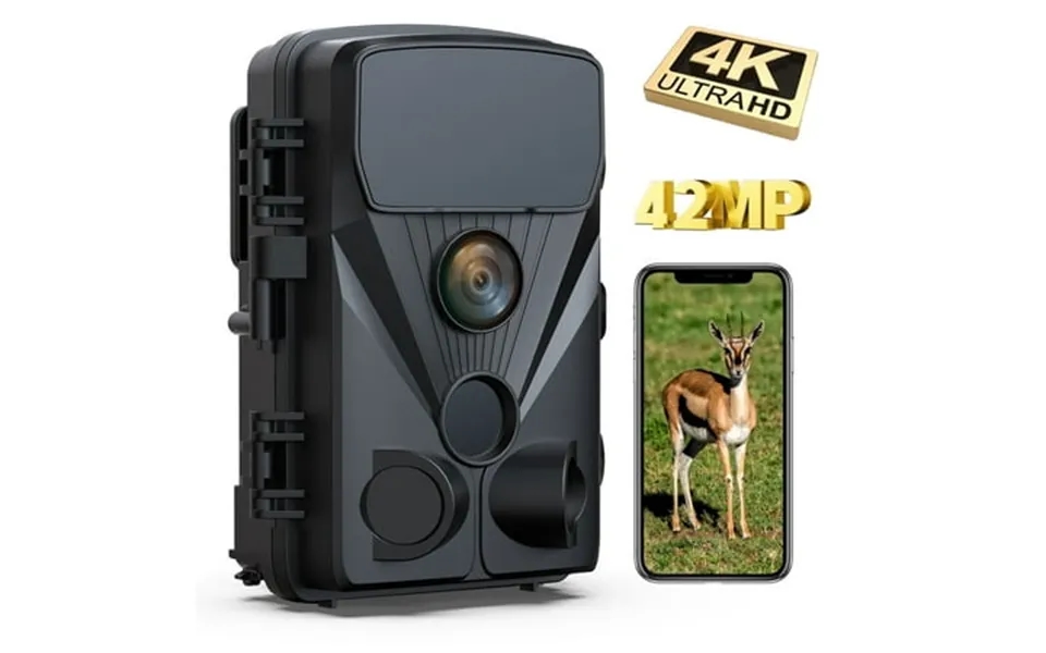 Campark Wifi Trail Camera 4k 42mp Deer Hunting Game Camera Bluetooth Trail Cam With 3 Pir Night Vision Waterproof 65ft T