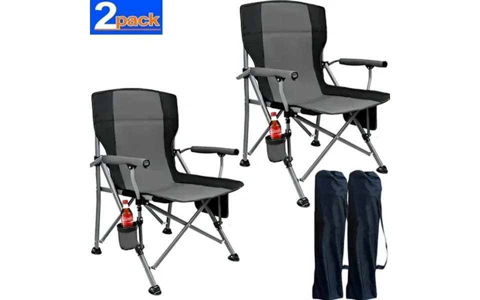 Camping Chairs Clearance For Adults Portable Folding Lawn Chairs For Outdoor 2pack-gray