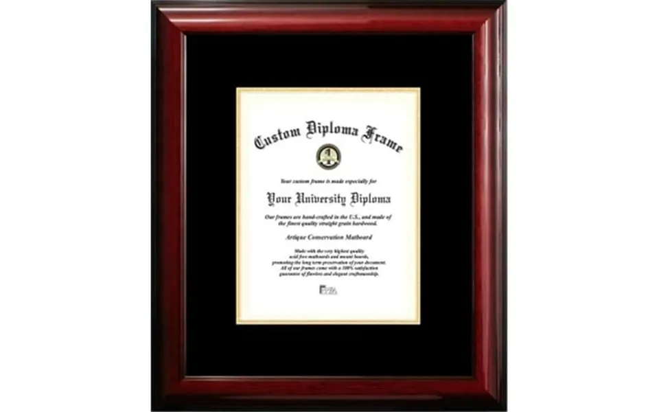 Campus Images Cmbg001810 8 X 10 In. Classic Certificate Frame With Black & Gold Mats Mahogany