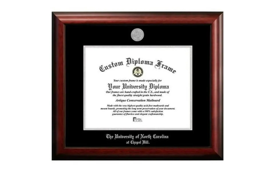 Campus Images Nc997sed-14115 14 X 11.5 In. University Of North Carolina Chapel Hill Silver Embossed Diploma Frame