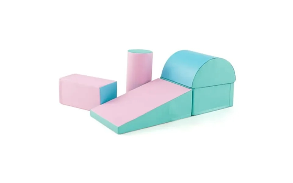 Canddidliike 5-piece Kids Climb And Crawl Activity Playset Soft Foam Padding Kids Playset Climbing Toys For Toddlers 1-3