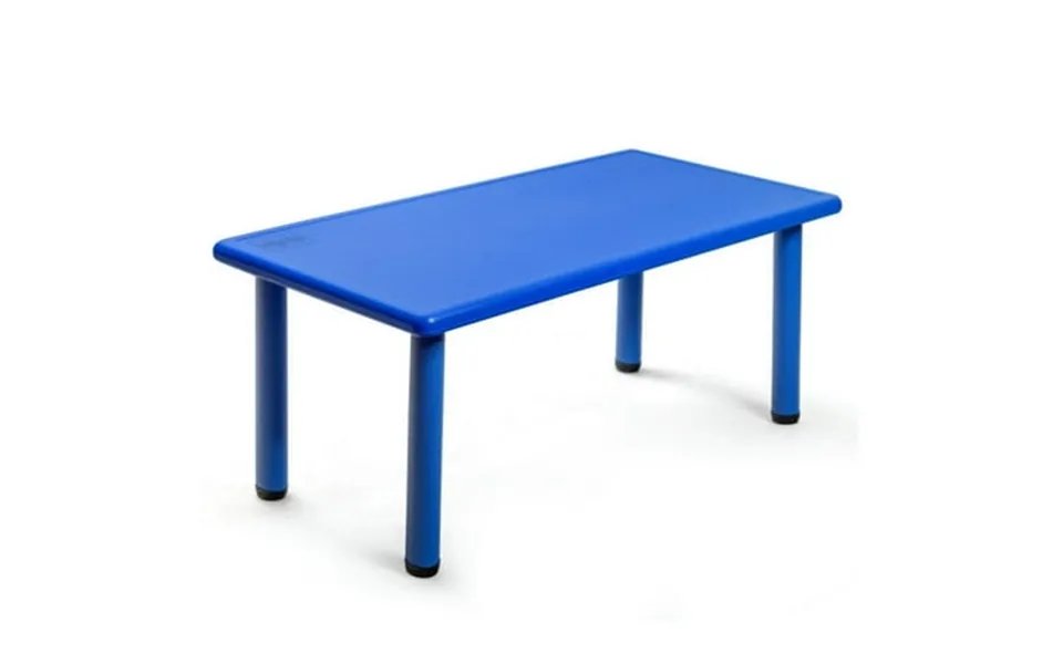 Canddidliike Kids Plastic Rectangular Learn And Play Table-blue Kids Table For Arts & Crafts Snack Time Homeschooling Ho