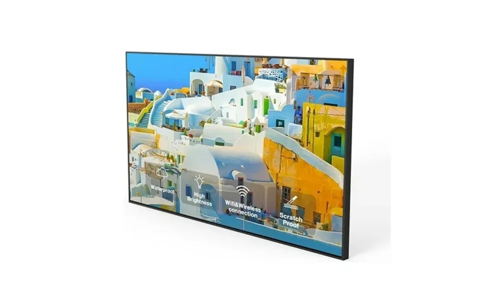 Canlarriz 50- Inch Semi-outdoor 4k Uhd Smart Tv 1500 Nits High Brightness Anti-glare Display Commercial-grade For Patios