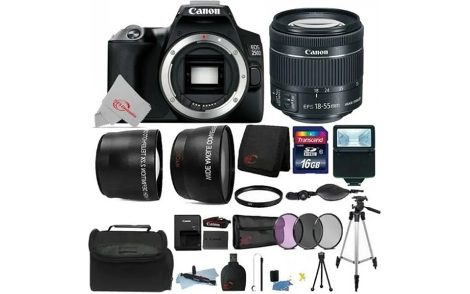 Canon Eos 250d Rebel Sl3 Camera With Ef-s 18-55mm F 4-5.6 Is Stm Lens Bundle