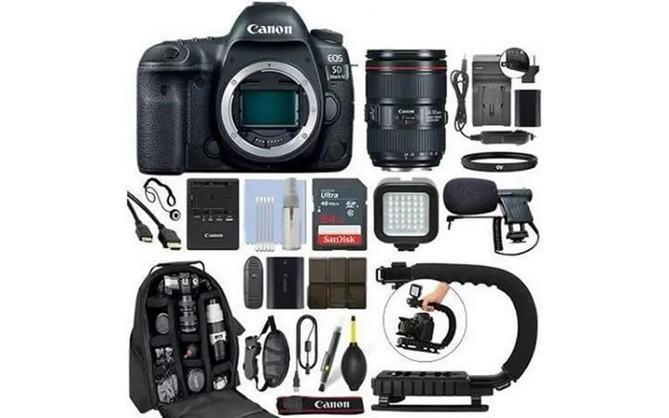 Canon Eos 5d Mark Iv Dslr Camera & 24-105mm F 4l Ii Usm Lens 64gb Pro Video Kit