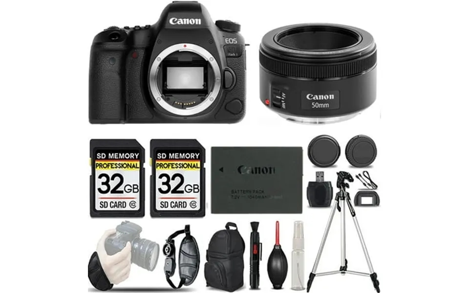 Canon Eos 6d Mark Ii Dslr Camera 50mm F 1.8 Stm Lens -loaded Kit