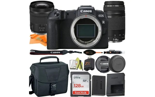 Canon Eos Rp Mirrorless Digital Camera With Rf24-105mm Stm 75-300mm Lens Sandisk 128gb Case Zeetech Accessory Internatio product image