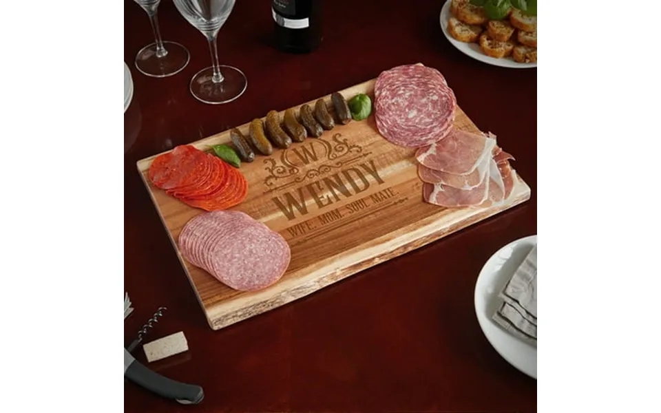 Canterbury In The Raw Personalized Charcuterie Board