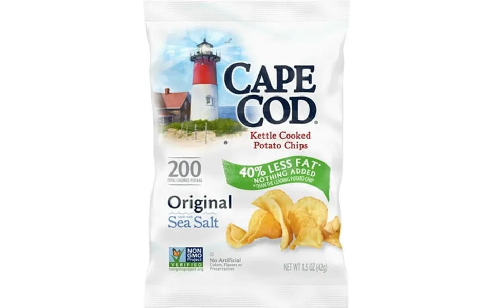 Cape Cod Potato Chips Less Fat Original Kettle Chips 1.5 Oz