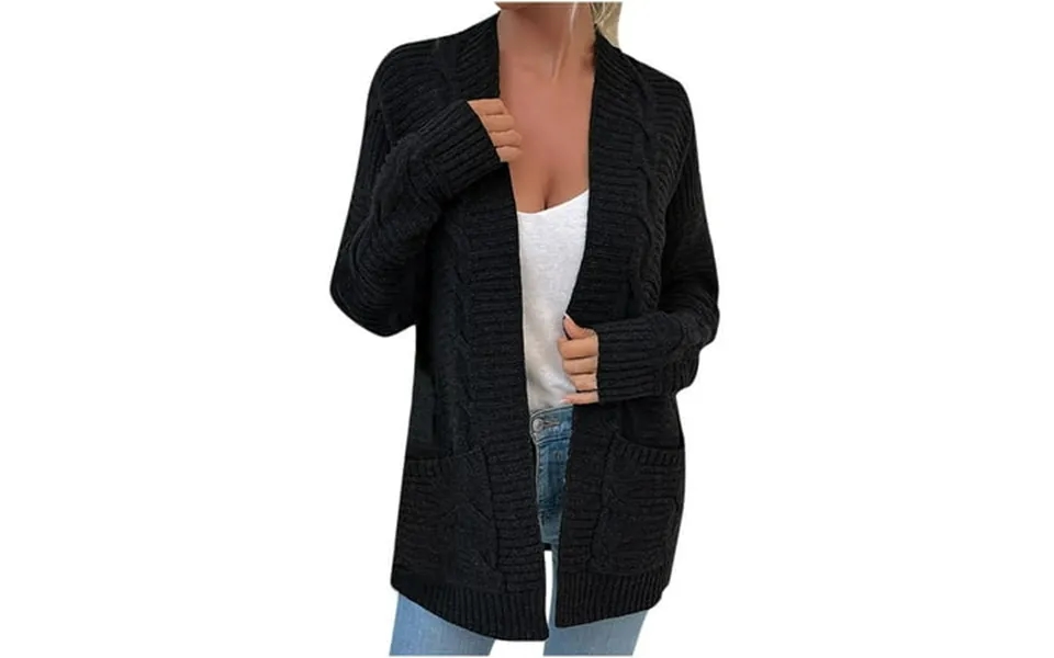 Cardigan For Women Sweater Fashion Plus Size Knitwear Tunic Tops Classic Waffle Ribbed Knit Long Shawl Coat Tops
