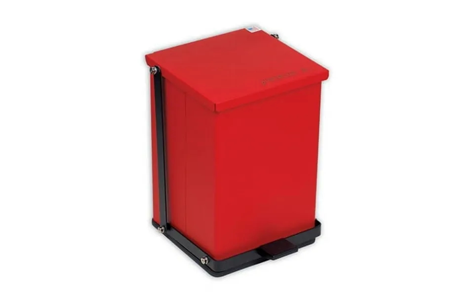 Cardinal Scale-detecto Receptacle Baked Epoxy Red 100 Quart - 25 Gallon