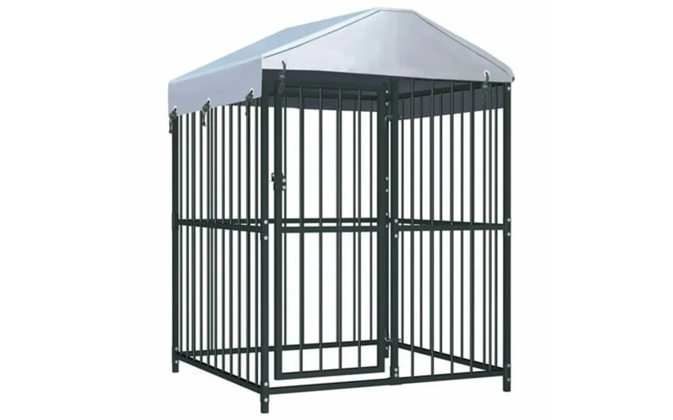 Carevas Outdoor Dog Kennel With Roof 47.2 X47.2 X59