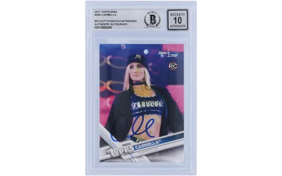 Carmella Wwe Autographed 2017 Topps Smackdown 38 Beckett Fanatics Witnessed Authenticated 10 Rookie Card - Fanatics Auth