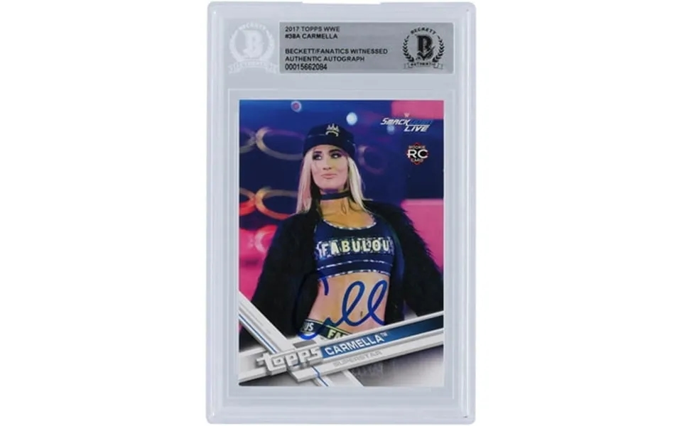 Carmella Wwe Autographed 2017 Topps Smackdown 38 Beckett Fanatics Witnessed Authenticated Rookie Card - Fanatics Authent