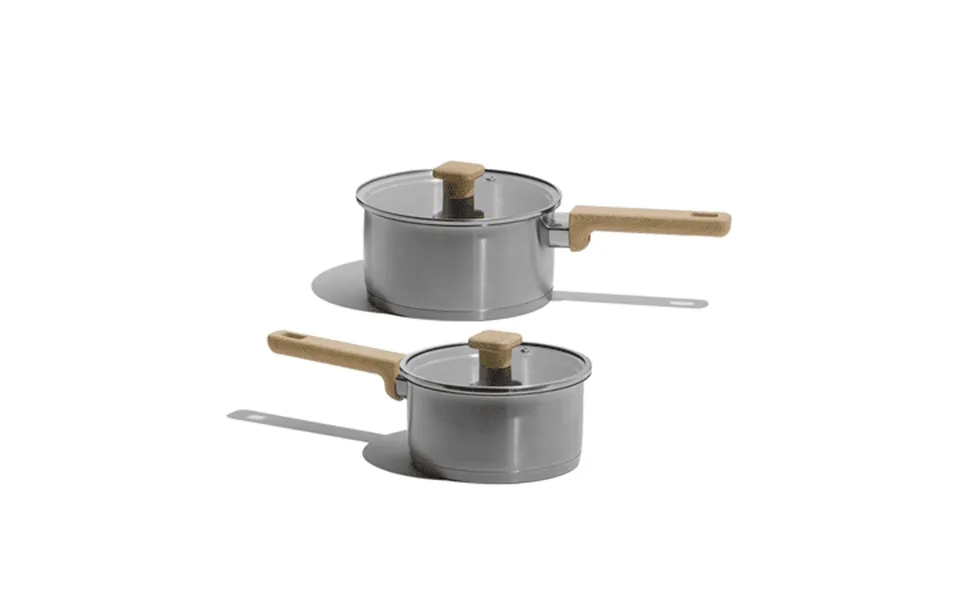 Carote 4pcs Stainless Steel Cookware Sets 1.5qt & 2.5qt Nonstick Sauce Pan Induction Cooking Pot