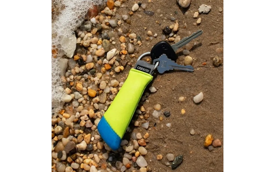 Carson Floating Keychain Blue Green Neoprene Foam-core Water Sports Accessories High Visibility Neoprene Keychain