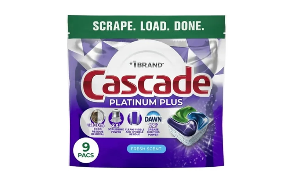Cascade Platinum Plus Dishwasher Pods Dishwasher Detergent Dish Detergent Soap Fresh 4 Pack Of 9 Count